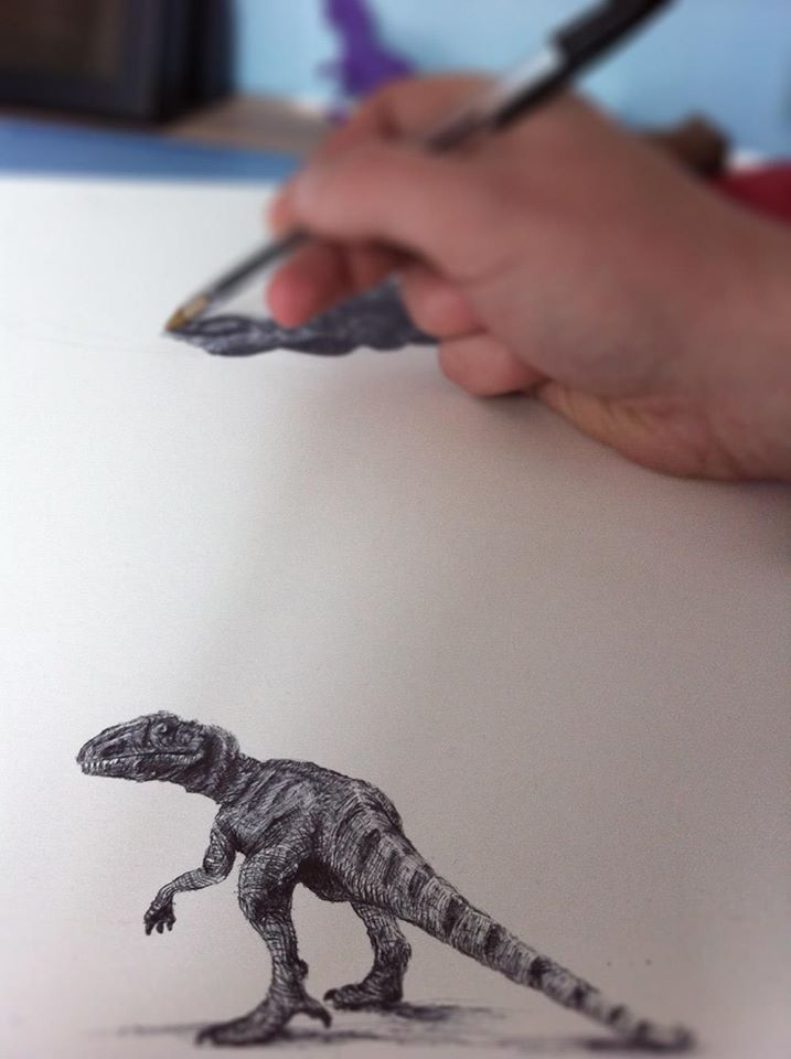 dessins dinosaures paul Roset 